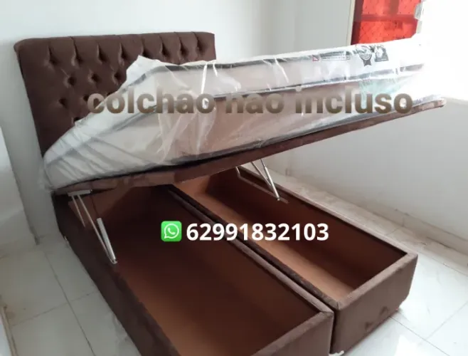 Cama Box Baú Casal bi partido direto da fabrica
