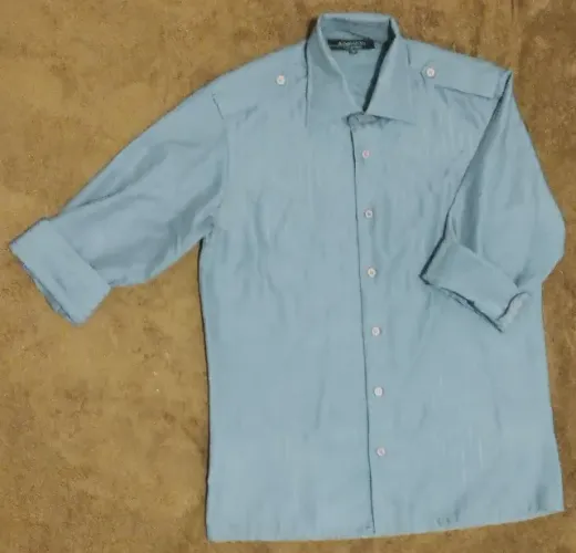 Camisa social masculina manga 7/8