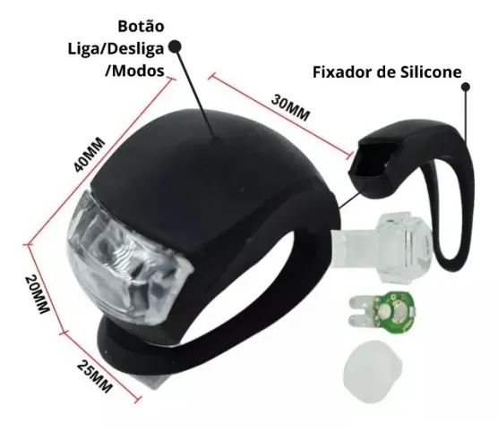 Luz LED pisca branca