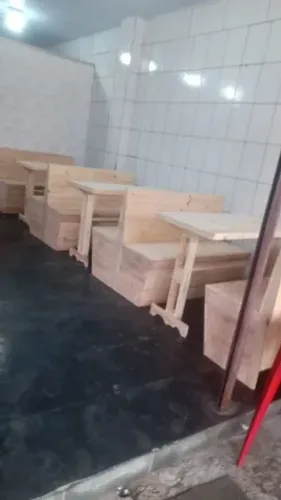 3 jogos booths lanchonete madeira pinos