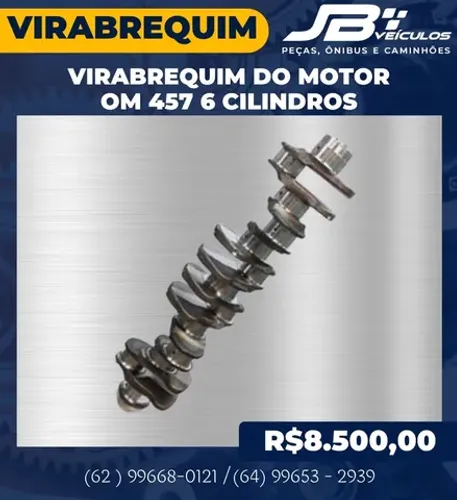 Virabrequim do Motor Mbenz OM 457 6 Cilindros
