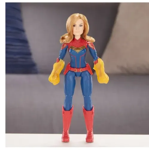 Boneco 30cm Homem de ferro / capitã marvel vingadores lacrado