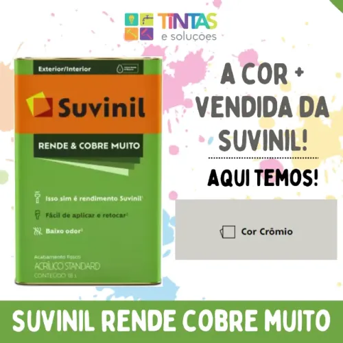 Tinta Suvinil Crômio