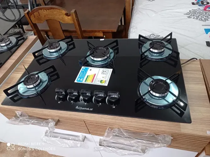 FOGÃO 5 BOCAS COOKTOP NOVO 