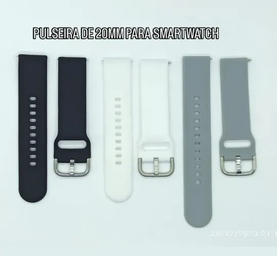 Pulseira de 20mm para relógio smartwatch Amazfit Samsung Haylou etc