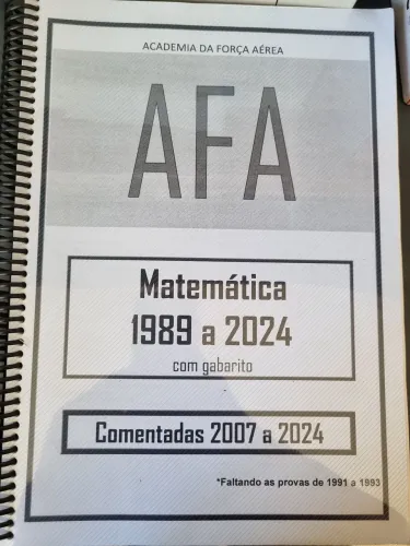 Apostila concurso AFA matemática questões comentadas