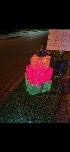 Caixas de presentes iluminadas