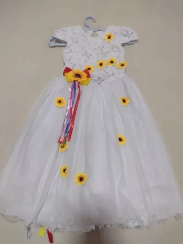 Vestido Festa Junina Infantil Noiva Caipira