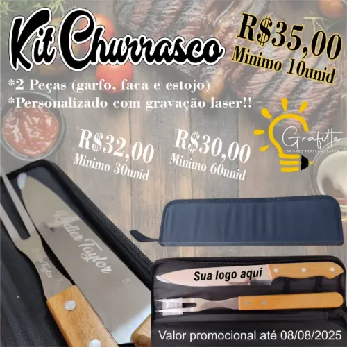 Dia dos pais  - kit churrasco personalizado