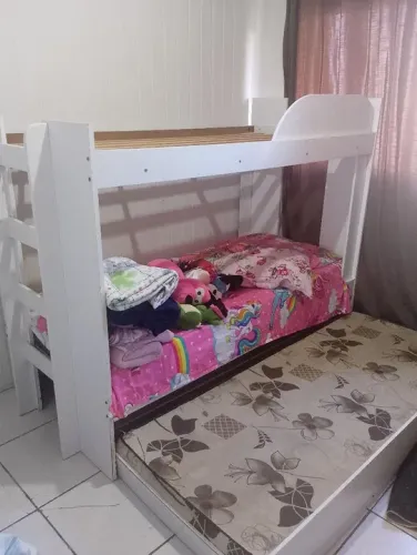 Beliche Branco com Cama Auxiliar