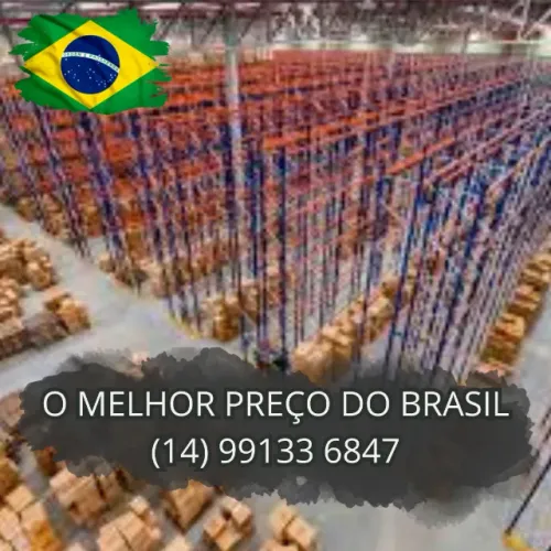 Porta Palete estrutura de aço p/ estoque de produtos