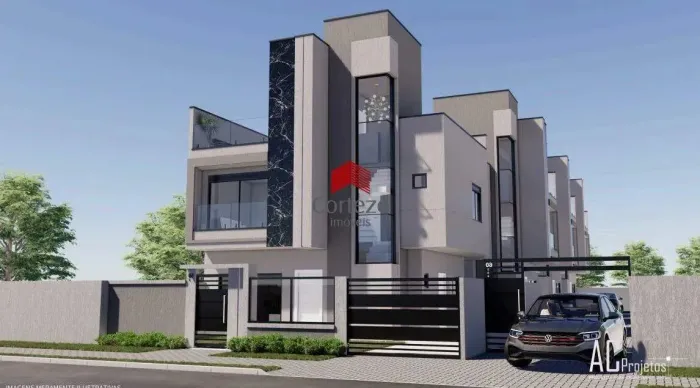 Sobrado em condomínio com 127,73m² 3 quartos, à venda, no bairro Capão Raso em Curitiba