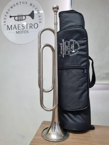 Corneta Fanfarra Lisa Fá Weril + BAG e Bocal - 10X no Cartão - Envio p/ todo Brasil