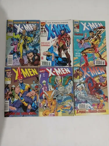 Rara Coleção gibis X-Men anos 90