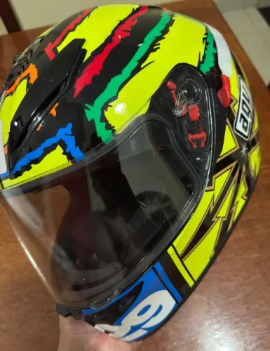 Capacete AGV Original Com Óculos Interno