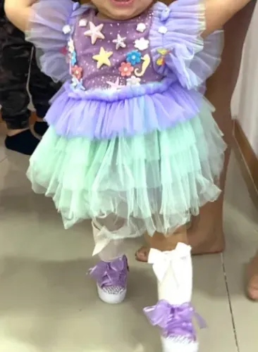 Vestido Fundo do Mar - Bebê de 1 ano