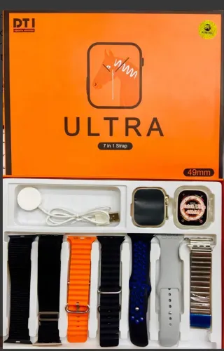 promoção relógio smartwatch inteligente ultra7 com 7 pulseiu
