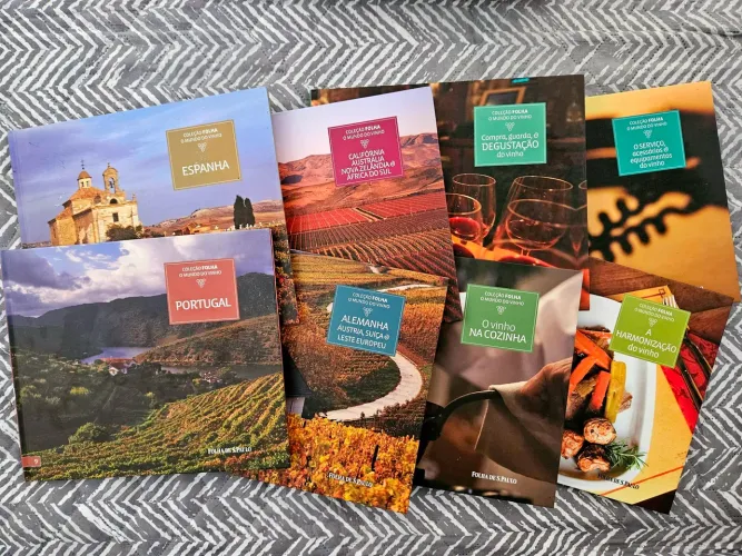 Coleção Folha o Mundo do Vinho - 16 Volumes (completa)