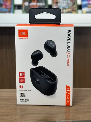 Fone de ouvido JBL Wave Buds - Bluetooth - Novo - Loja - Sem Juros