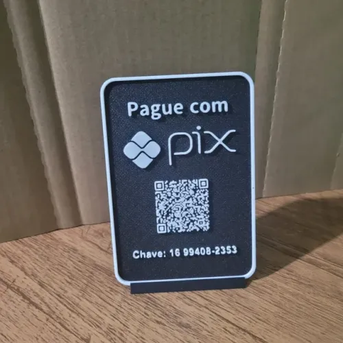 Placa QRCode PIX para lojas, Comercios e Estabelecimentos