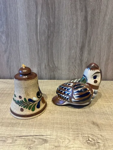 Conjunto Cerâmicas Mexicanas Santana Feitas à Mão