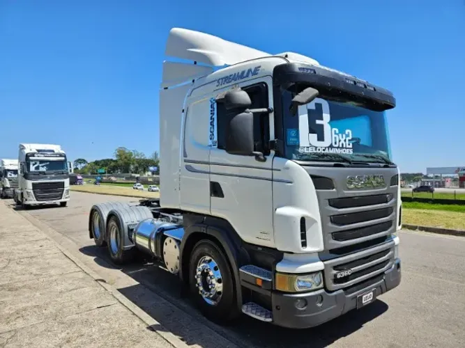 Scania R440 6x2 Ano 2013 Automático Ar Condicionado Roda de Alumínio dianteira