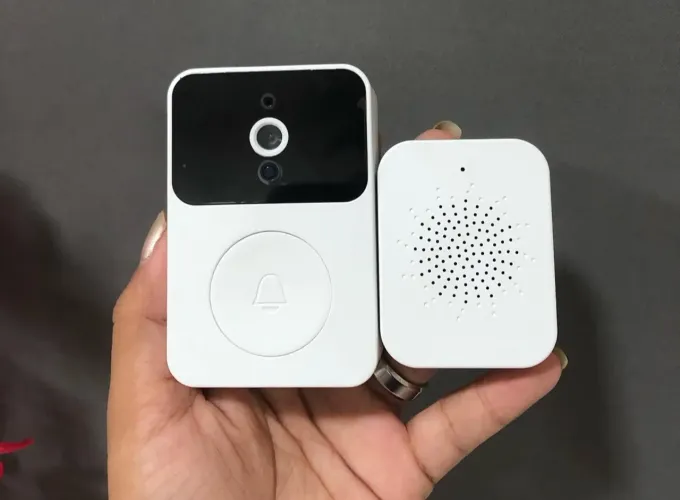 Campainha com Câmera e Receptor Sem Fio