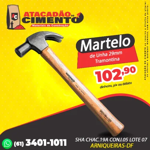 Martelo de Unha 29mm Tramontina