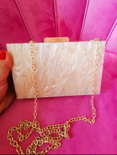 Bolsa Clutch Madrepérola Nova lindíssima
