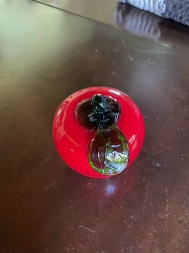 Maçã de murano Decorativa Vermelha