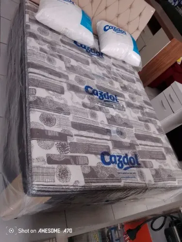 Cama Box Casal Cazdol Espuma com pillow entrega grátis