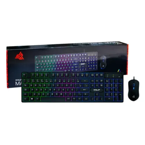 Teclado e Mouse Com Fio Gamer Knup TE118