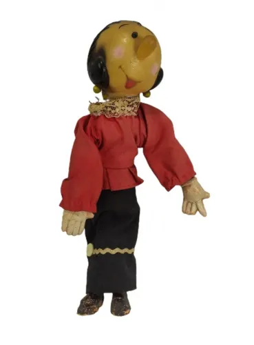 Antiga BONECA da OLIVIA PALITO, namorada do POPEYE. A cabeça é de borracha e o corpo de pl