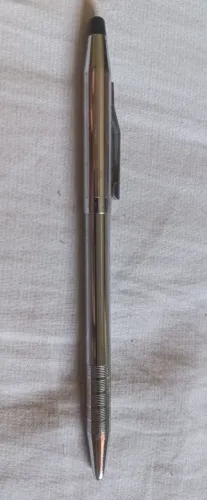 Antiga caneta esferográfica compactor inox metal escritório escola consultório antiguidade