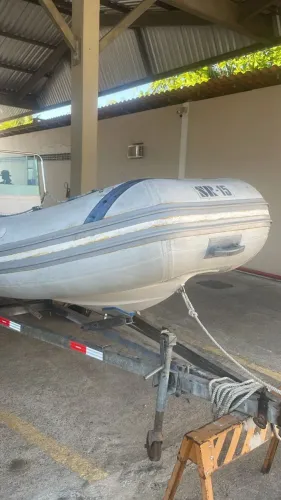BOTE INFLAVEL FLEXBOAT SR15 ANO  2001 SEM MOTOR + CARRETA RODOVIARIA