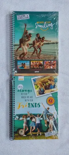 Cadernos Universitários Capa Dura com Espiral (diversos modelos) - Novos