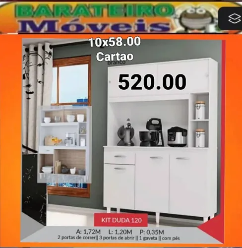Kit cozinha 120m entrega imediata