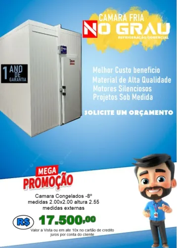 camara fria orçamento gratuito