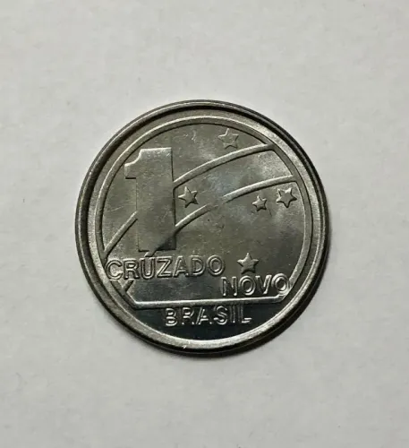 Moeda de 1 Cruzado Novo - 1989