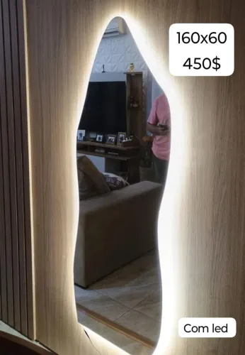 Espelho Decorativo LED 160x60cm