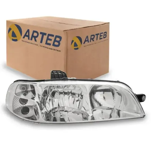 FAROL LADO DIREITO H7 H1 CARCAÇA PRETA PALIO G2 01>03 ARTEB