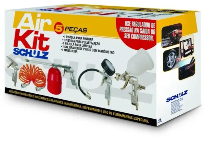 Kit Para Pistola De Pintura Com 5pcs Schulz Original Somar