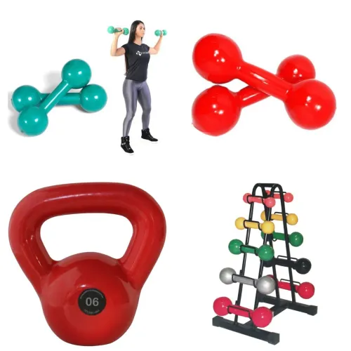  Halteres, Kettlebell, Anilhas, Barras...