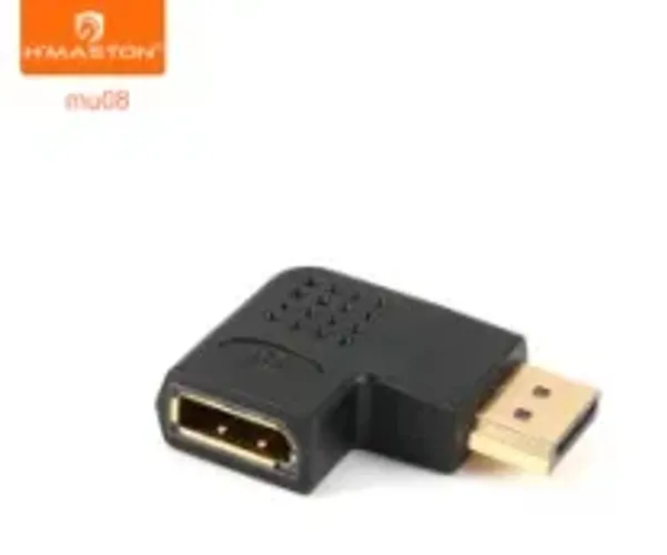 ADAPTADOR CONVERSOR DP MACHO P/FÊMEA A ESQUERDA DISPLAY PORT