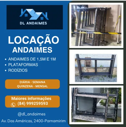 LOCAÇÃO DE ANDAIMES 