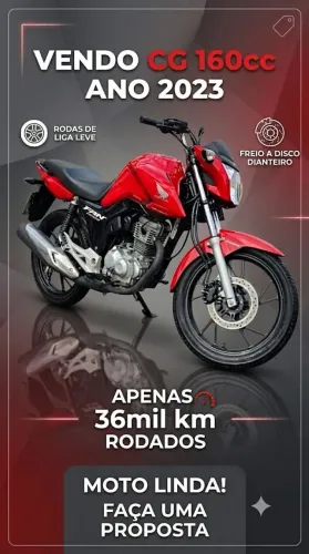 CG 160cc Titan. ZERADA