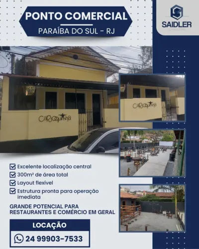Ponto comercial em Paraíba do Sul - RJ
