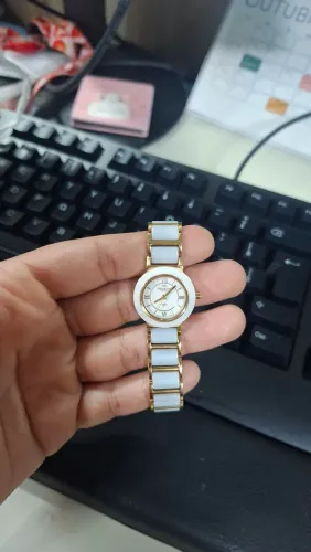Relógio Technos Feminino - Cerâmica Dourado <br><br>Cerâmica Dourado<br><br>2035LWF/1B