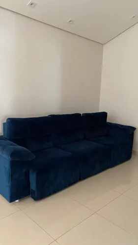 Sofá suede retrátil 3mt