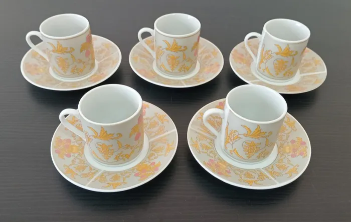 Jogo de 5 Xícaras Novas Para Café